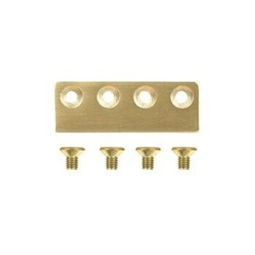 Slide Door Hardware Adaptor, Brushed Gold