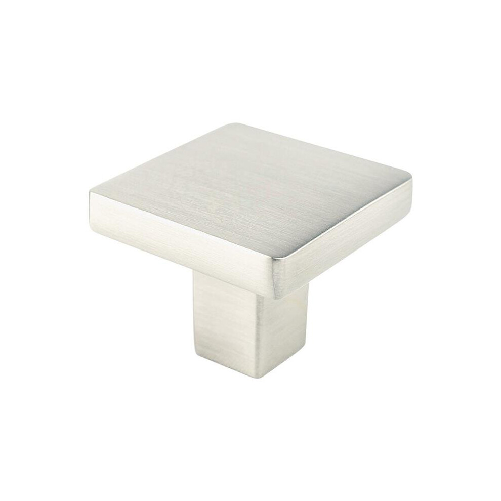 1.125 In. Contemporary Advantage One Square Knob, Brushed Nickel 769593809130