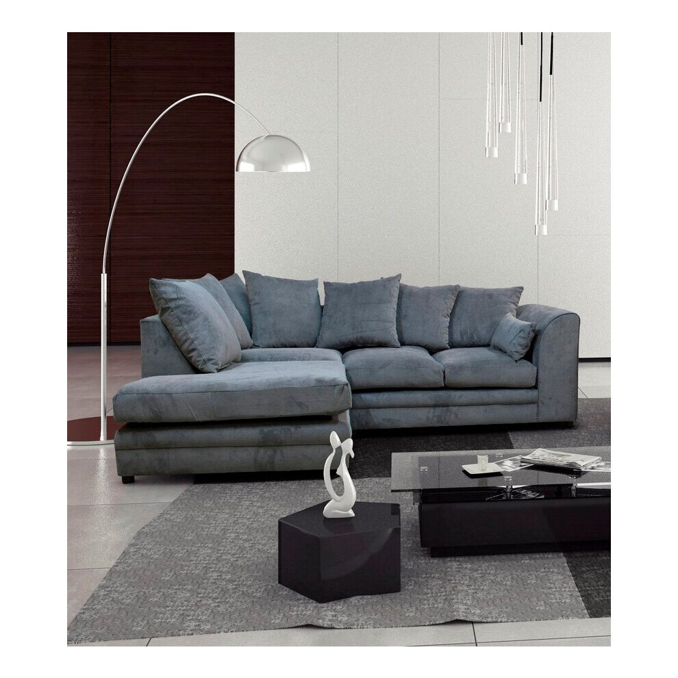 (Left Hand Facing, Grey) Montana Fabric Corner Sofa