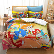 (Style 16, Single) Sonic Bedding Single Double Duvet Cover Cartoon
