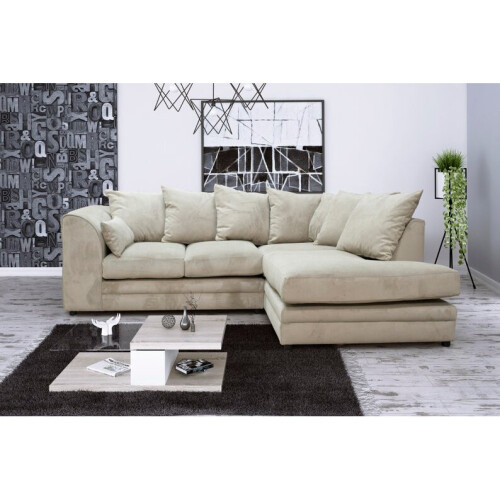 Furniture 786 (Right Hand Facing, Beige) Montana Fabric Corner Sofa