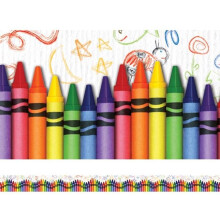 Crayons Layered Border - Pack of 6