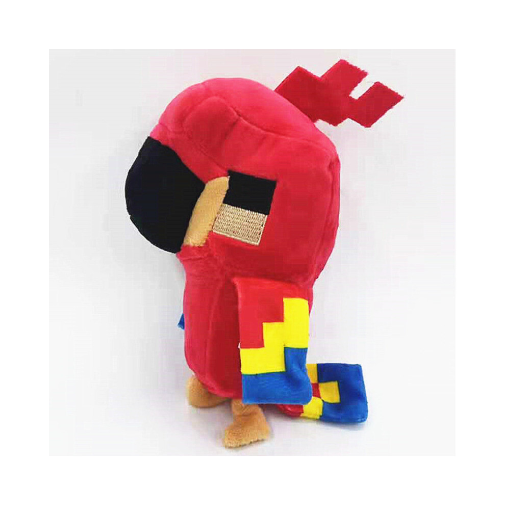 ( Parrot 20Cm) Minecraft Plush Toy Pixel Doll Kids Gift Red