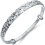 Jew365 1pc Women's Silver Star Pattern Adjustable Closed Bangle Bracelet 5