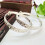 Jew365 1pc Women's Silver Star Pattern Adjustable Closed Bangle Bracelet 6
