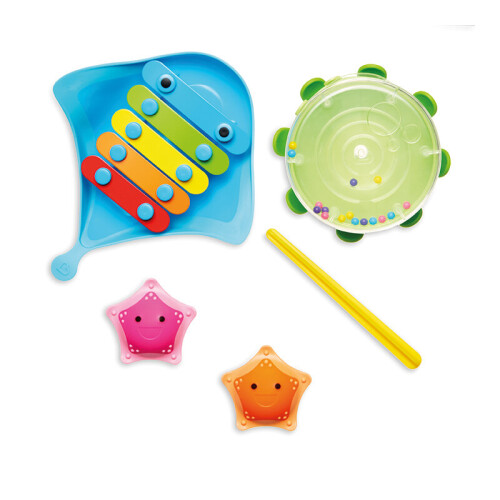 Janod Janod Bath Cubes Kid's Bath Time Learning Activity Toy 4pk 12m+