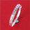 Jew365 1pc Women's Silver Star Pattern Adjustable Closed Bangle Bracelet 4