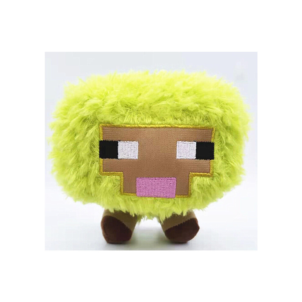( Sheep 18Cm) Minecraft Plush Toy Pixel Doll Kids Gift Green