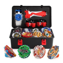 12pcs Beyblade Set Portable Gyro B122 B125 B127 With Foam Kids Toys Storage Case