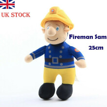 New 25cm Fireman Sam Soft Plush Children Figure Toy Stuffed Doll Kids Gift Toys