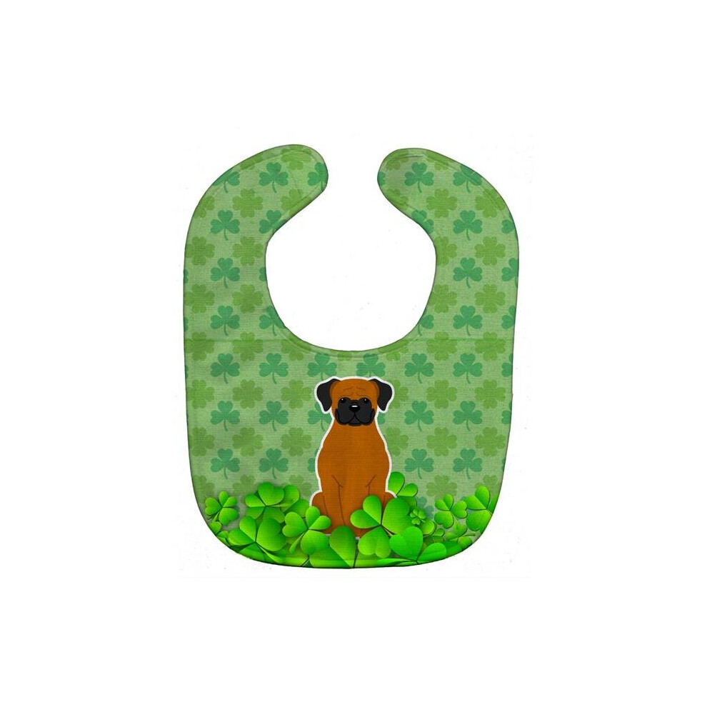 Fawn Boxer Shamrocks Baby Bib Stationx