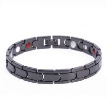 (Color6) Men Women Titanium Steel Therapy Energy Magnetic Bracelet Health Care Gift
