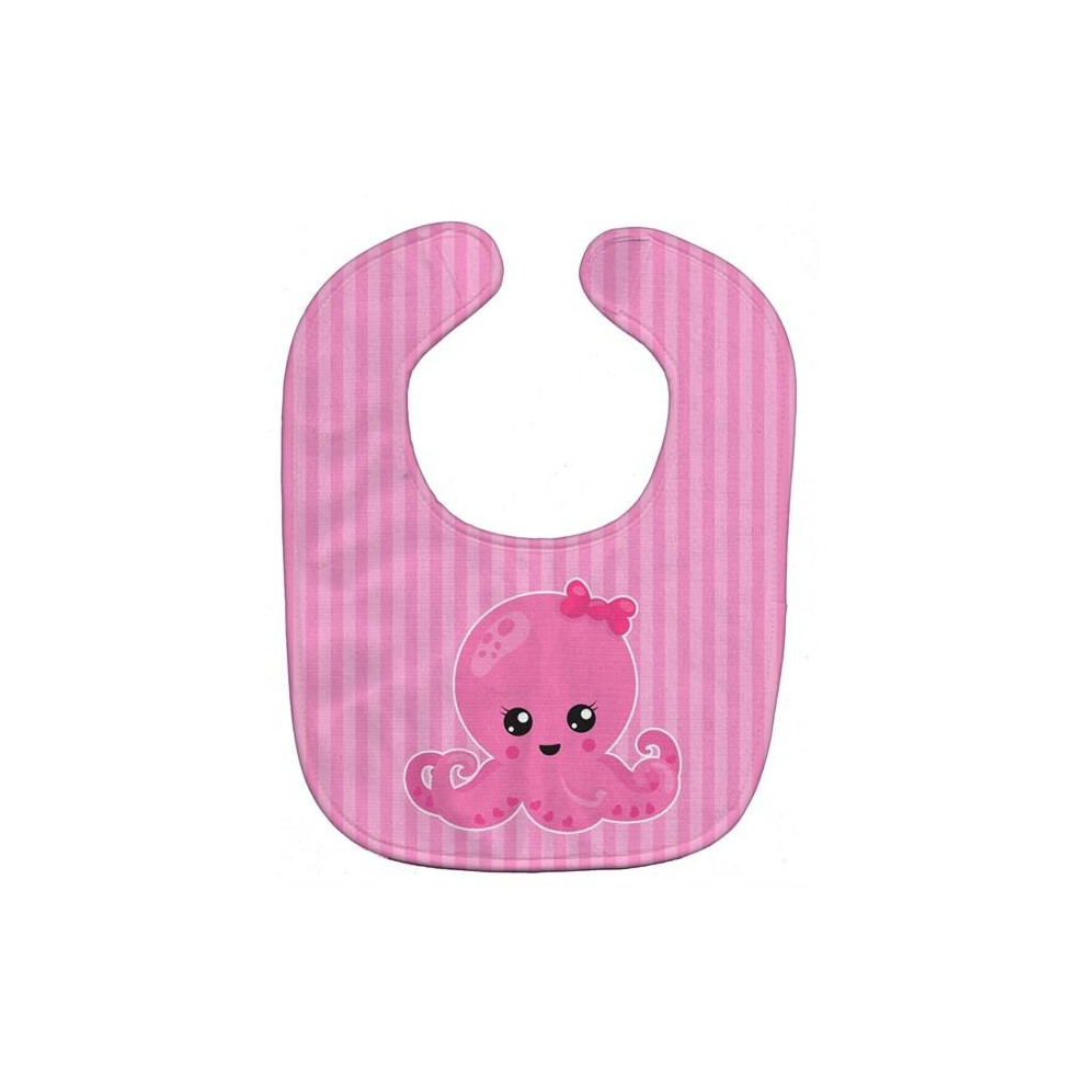 Nautical Octopus Baby Bib Pink Stationx