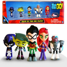 Teen Titans Go Figure Robin Raven Beast Boy Starfire Figurina Modello Bambini Giocattoli