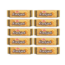 (Pack of 10) Parle Krack Jack Sweet and Salty Crackers 60g , Crispy, Crunchy, Light and Salty Snack, Favorite Tea Time crackers
