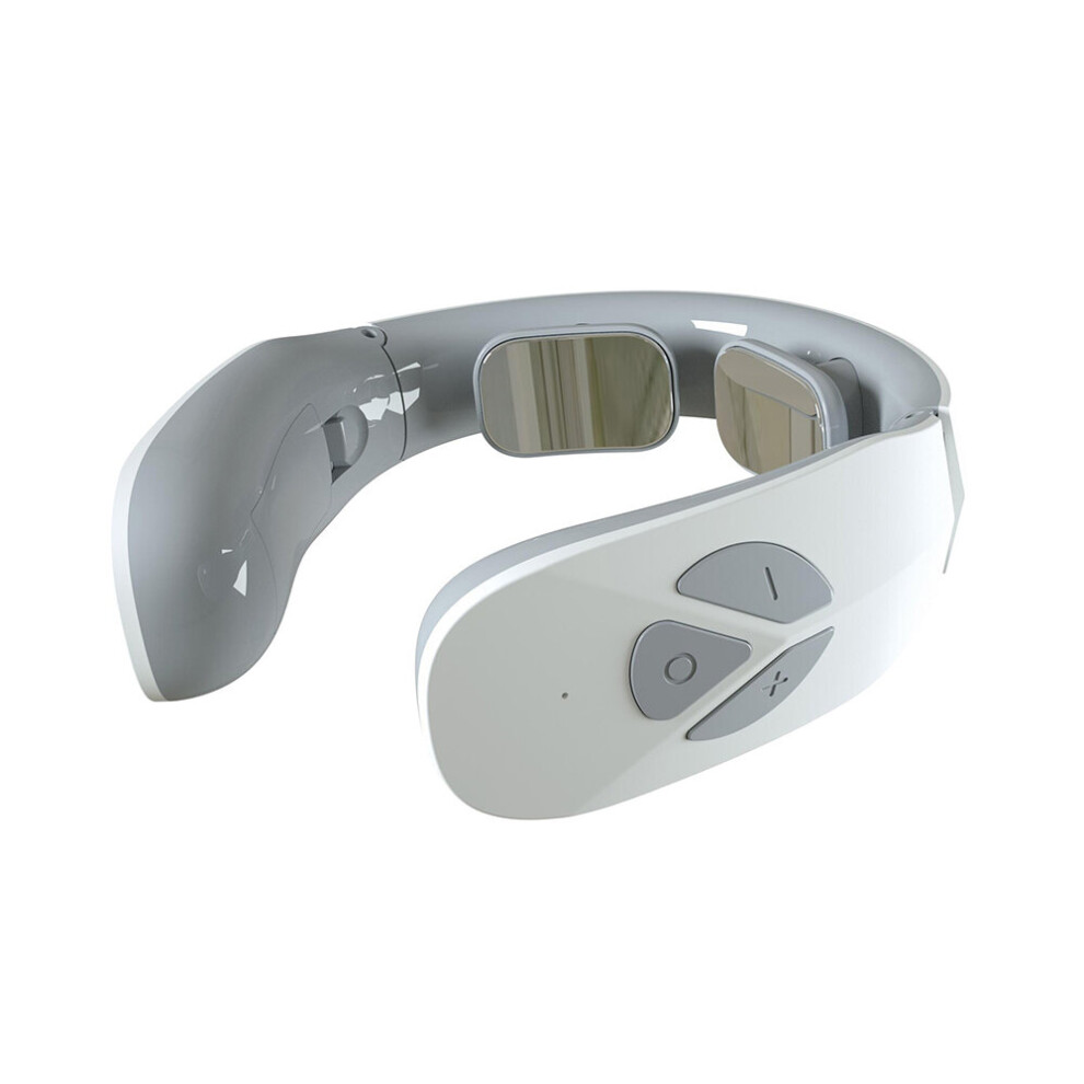 White (White) Electric Cervical Neck Pulse Massager Body Shoulder Muscle Relax Relieve Pain Office Home