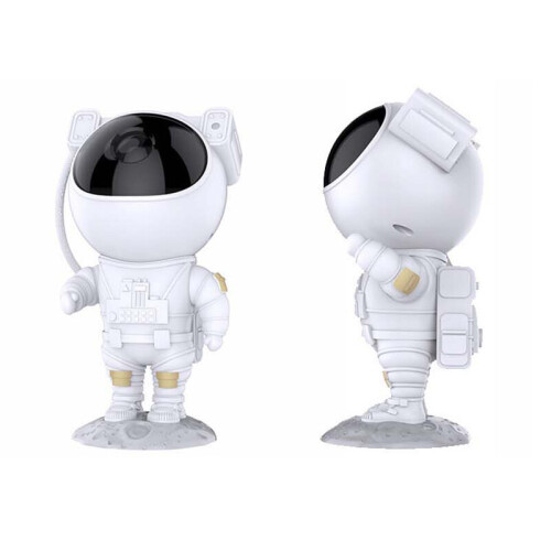Astronaut Galaxy Starry Sky Projector Lamp - Adjustable Head 90 & Arm 360, Remote, 8 Nebula Effects, 45/90min Timer, USB Powered 2