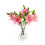 (Ivory) 5 Best Artificial 35cm Tiger Lillies 7