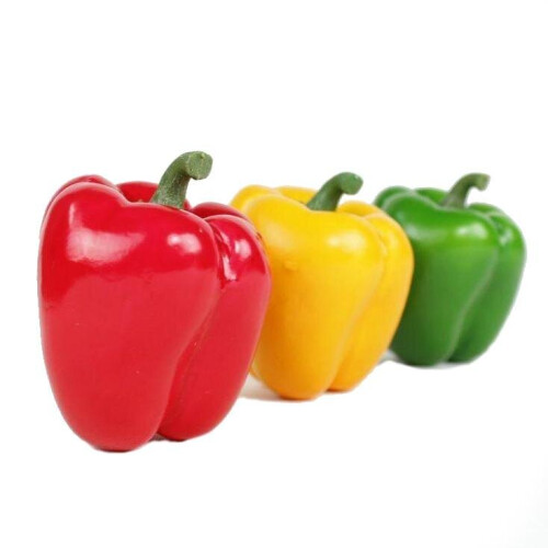 (Yellow) 10cm Best Artificial Weighted Bell Peppers 1