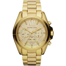 Montre Michael Kors Bradshaw MK5605 – Chronographe quartz, acier inoxydable, verre saphir, 5 ATM, élégance masculine