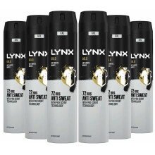 Lynx Gold XXL 72H Dry Protection AntiPerspirant Deodorant, 6pk, 250ml