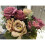 (Coffee) Best Artificial Vintage Rose Spray 1