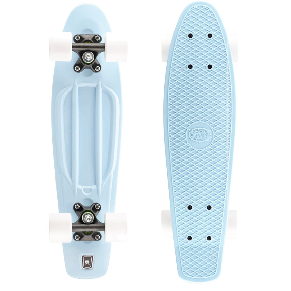 Xootz Kids Plastic Skateboard 55cm Pastel Blue