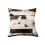 18 in. Cowhide Pillow - Chocolate & Natural 1