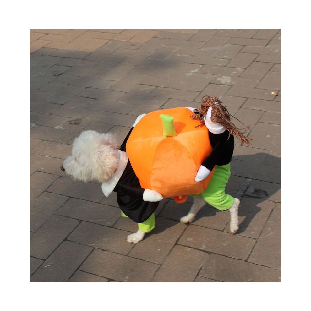 (XL) Pet Dog Cat Clothes Carrying Pumpkin Costume Fancy Puppy Apparel Jacket Coat HOT