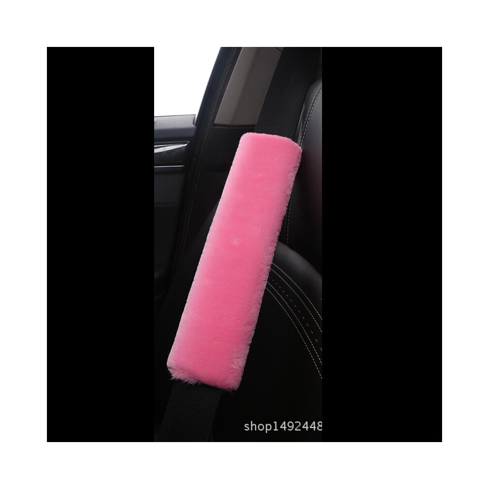 (Pink) Car Seat Belt Pads Safety Cushion Shoulder Strap Covers Harness For Adults Kids Pink 691714681786