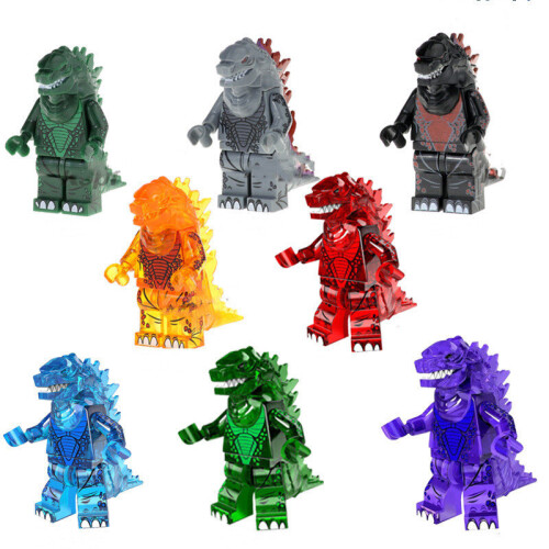 8Pcs Godzilla Mini Figures Building Blocks Toy