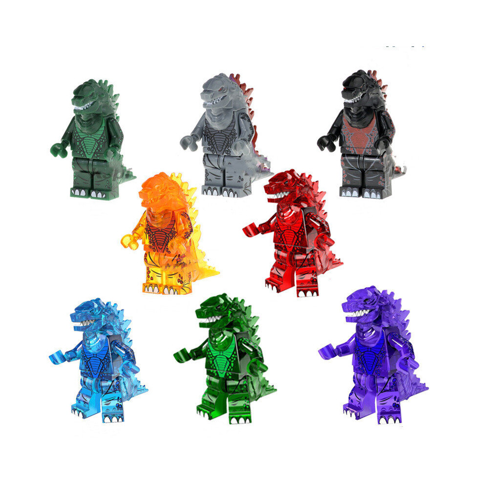 8Pcs Godzilla Mini Figures Building Blocks Toy