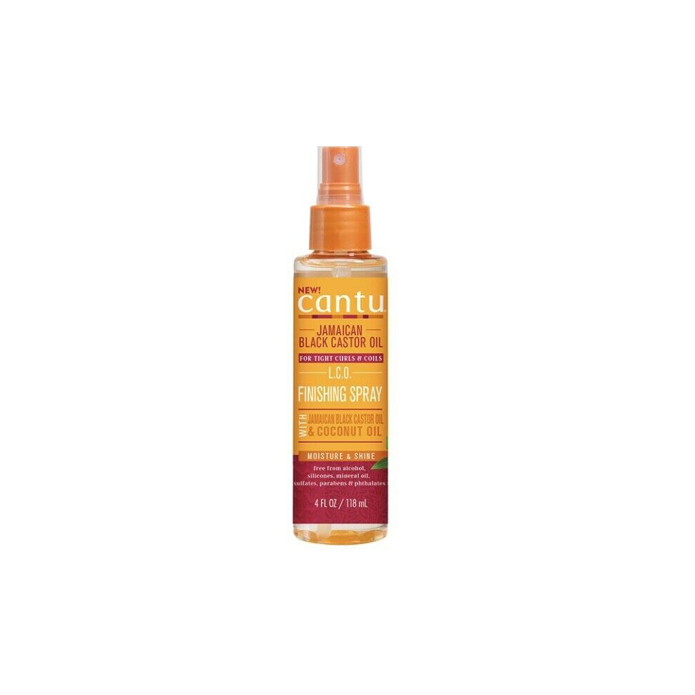 CANTU JAMAICAN BLACK CASTOR OIL FINISHING SPRAY FOR TIGHT CURL