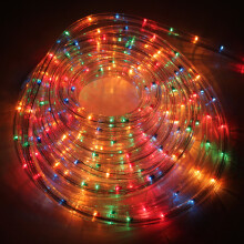 The Christmas Workshop 74750 20m Multi-Coloured Chaser Rope Lights – Indoor/Outdoor, 7-Speed Control