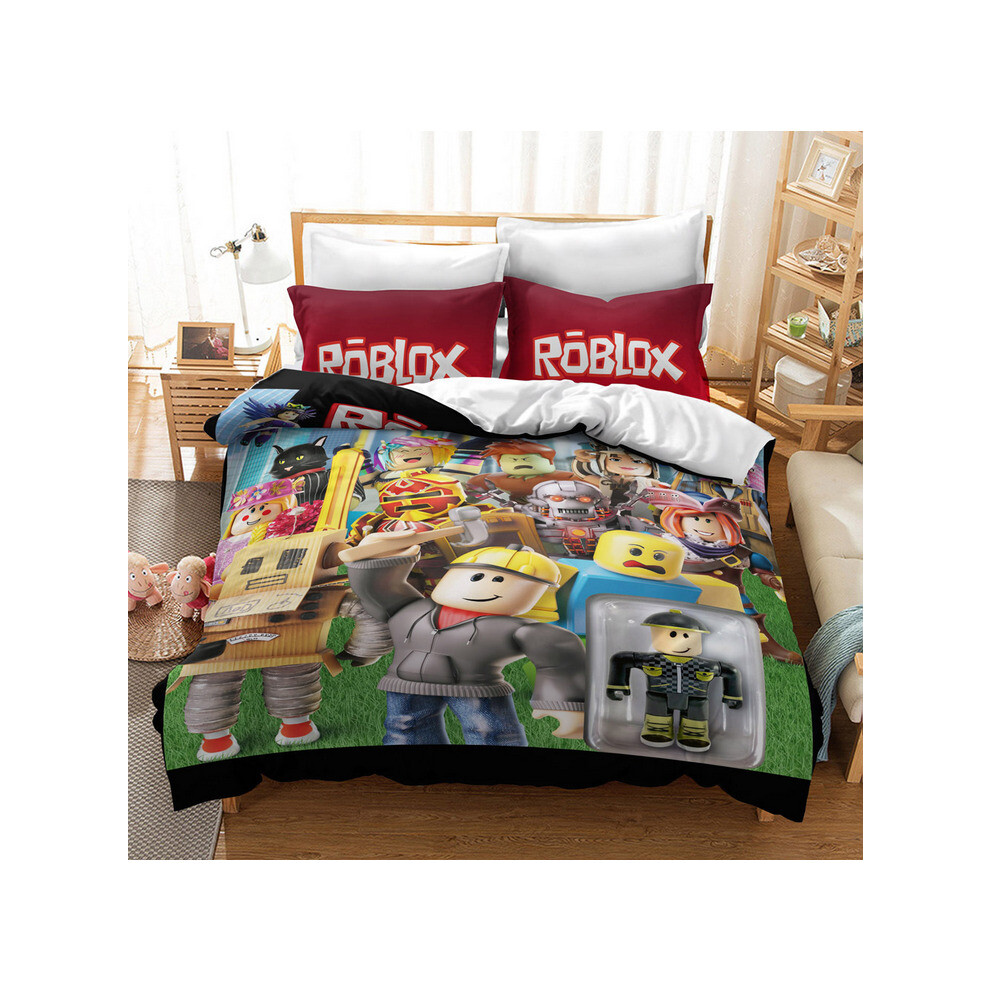(Pattern 13, Double) ROBLOX Bedding Single Double Duvet Cover Cartoon