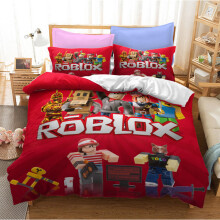(Pattern 14, Double) ROBLOX Bedding Single Double Duvet Cover Cartoon