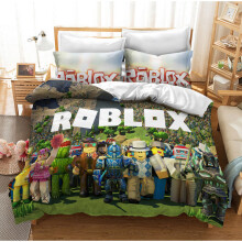 (Pattern 25, Single) ROBLOX Bedding Single Double Duvet Cover Cartoon