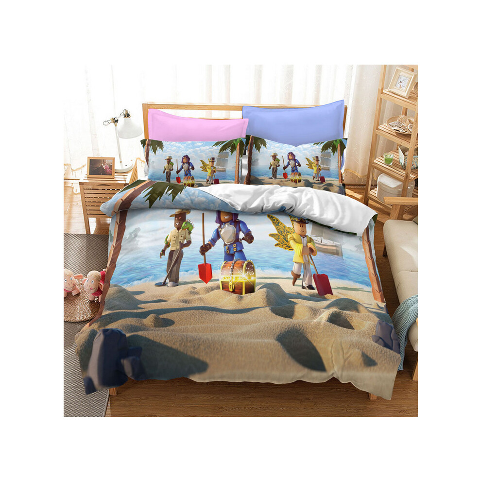 (Pattern 29, King) ROBLOX Bedding Single Double Duvet Cover Cartoon