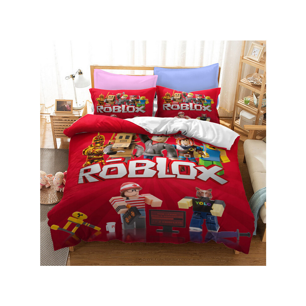 (Pattern 14, King) ROBLOX Bedding Single Double Duvet Cover Cartoon