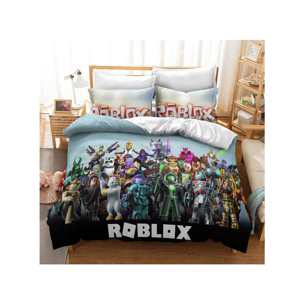 (Pattern 27, Single) ROBLOX Bedding Single Double Duvet Cover Cartoon