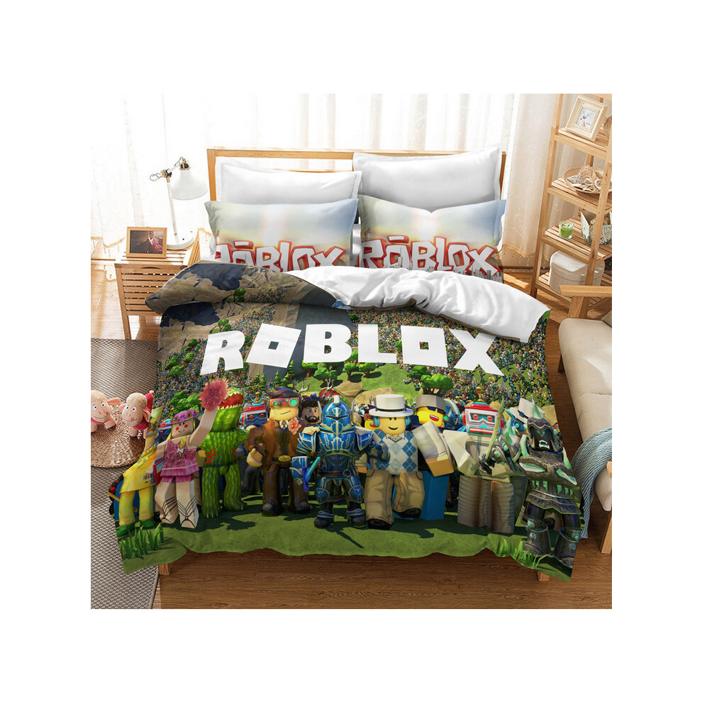 (Pattern 25, Double) ROBLOX Bedding Single Double Duvet Cover Cartoon