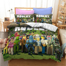 (Pattern 30, Single) ROBLOX Bedding Single Double Duvet Cover Cartoon