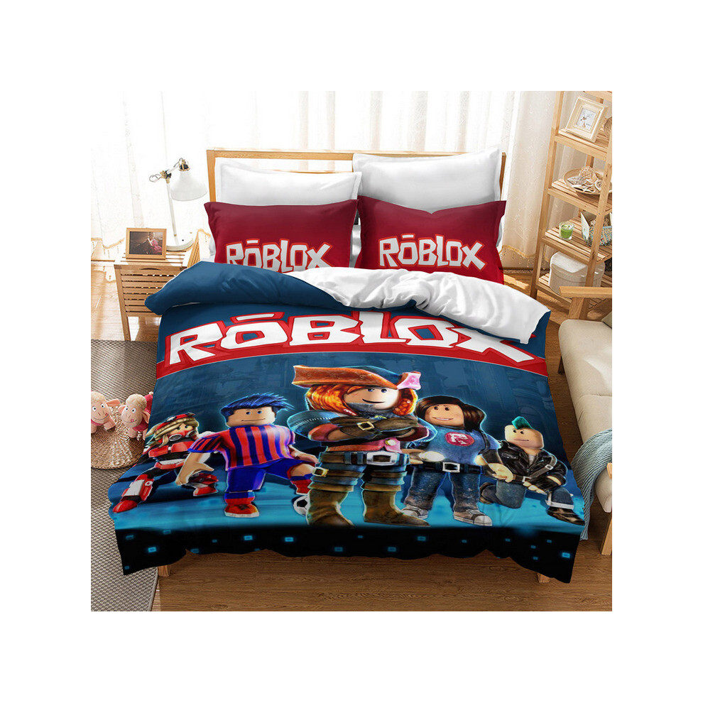 (Pattern 10, Single) ROBLOX Bedding Single Double Duvet Cover Cartoon