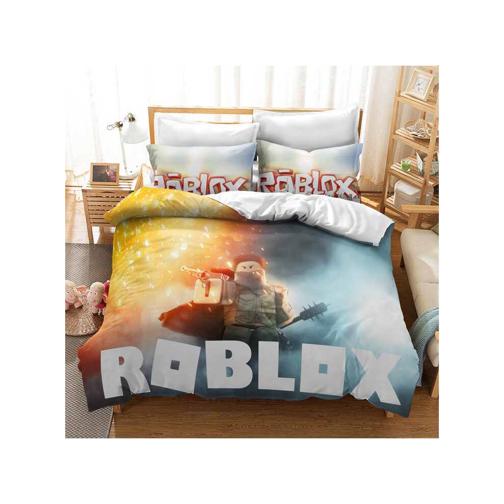 (Pattern 12, King) ROBLOX Bedding Single Double Duvet Cover Cartoon