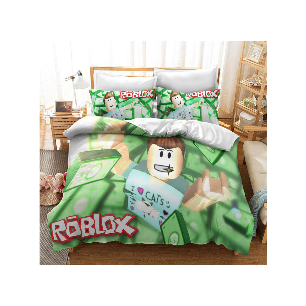 (Pattern 21, Single) ROBLOX Bedding Single Double Duvet Cover Cartoon