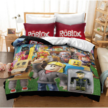(Pattern 13, Single) ROBLOX Bedding Single Double Duvet Cover Cartoon