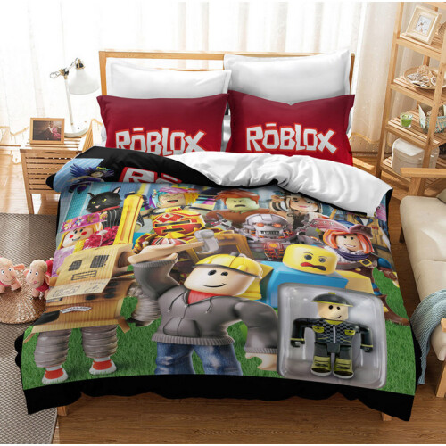 (Pattern 13, Single) ROBLOX Bedding Single Double Duvet Cover Cartoon