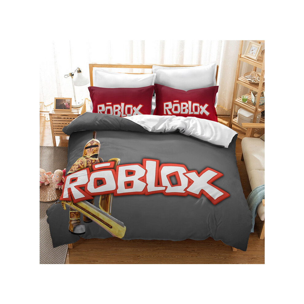 (Pattern 17, Double) ROBLOX Bedding Single Double Duvet Cover Cartoon