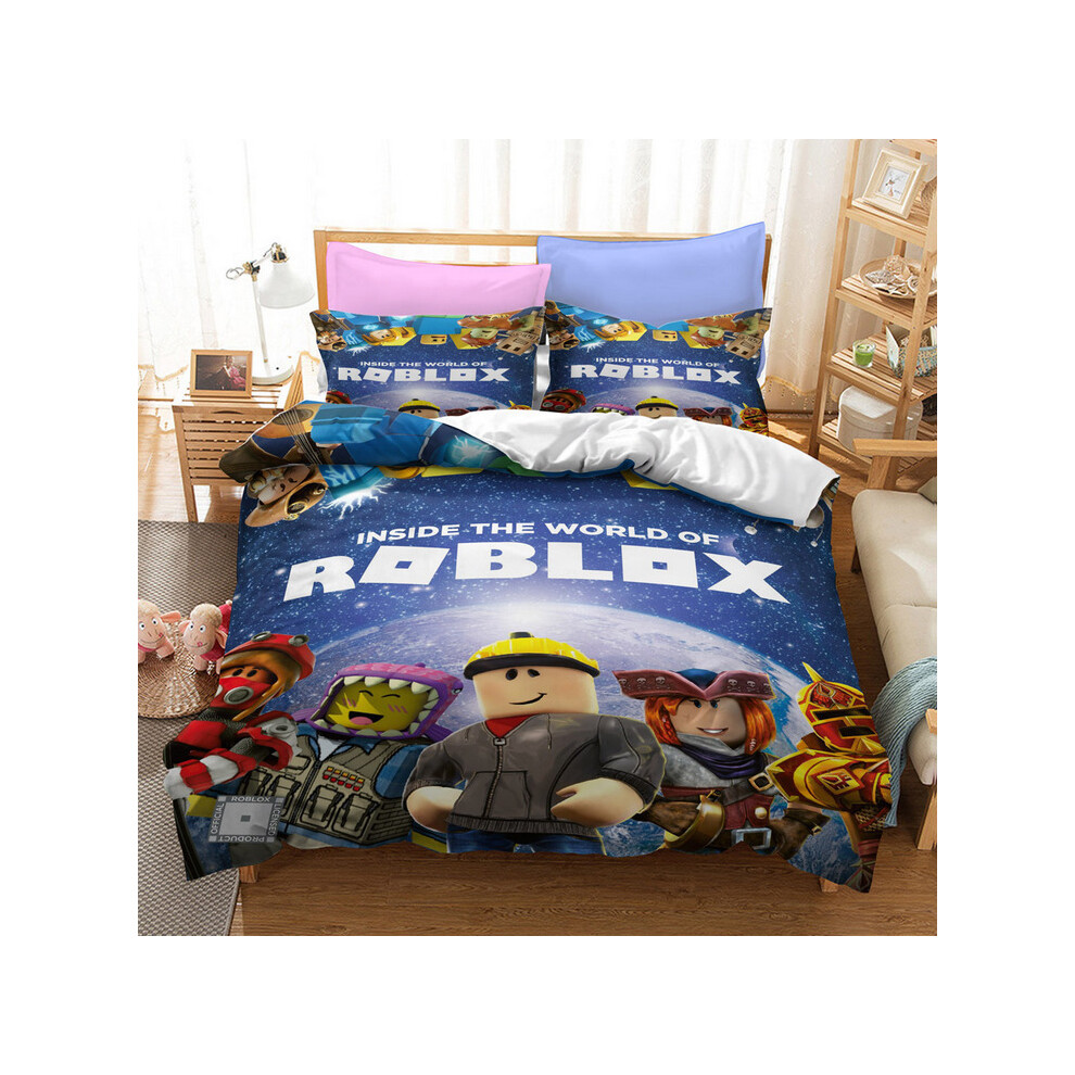 (Pattern 23, Single) ROBLOX Bedding Single Double Duvet Cover Cartoon