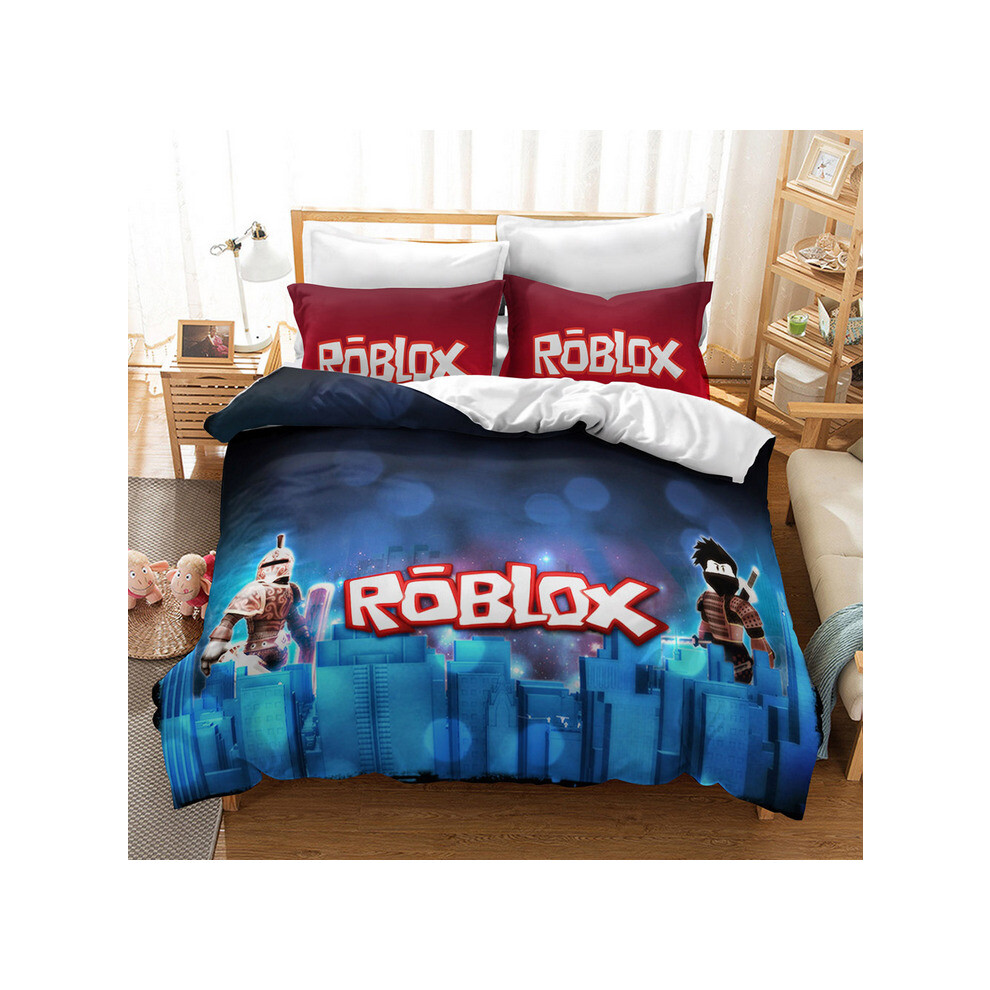 (Pattern 19, Single) ROBLOX Bedding Single Double Duvet Cover Cartoon